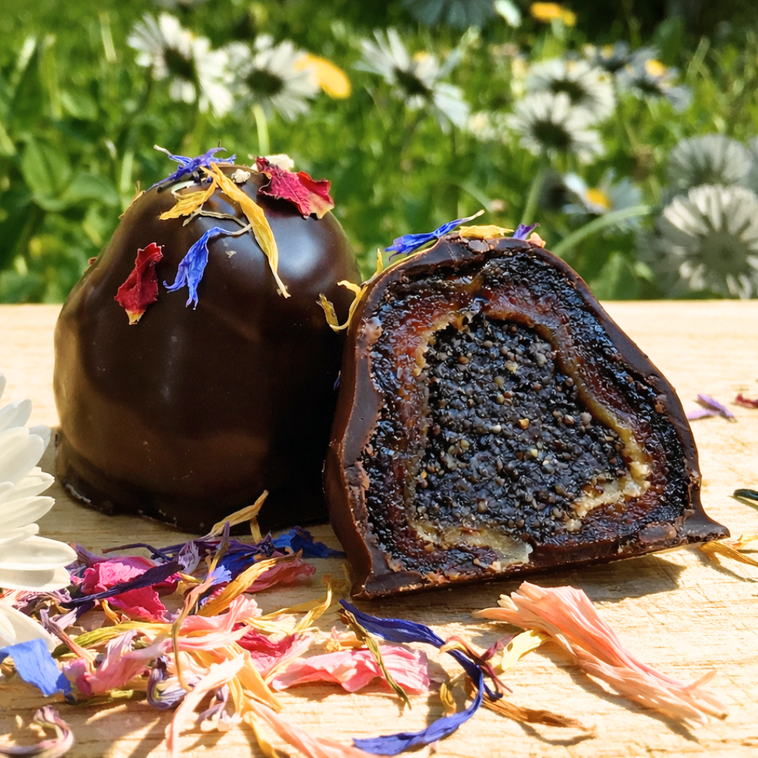 Praline des Monats: Mohn Vanille (Bio)