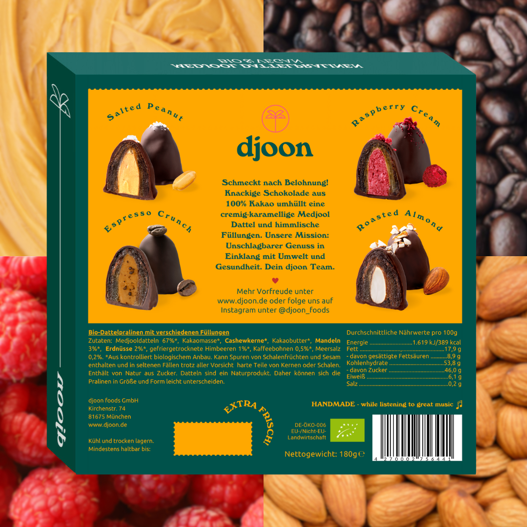 Dattelpralinen: Mixpack (Bio)