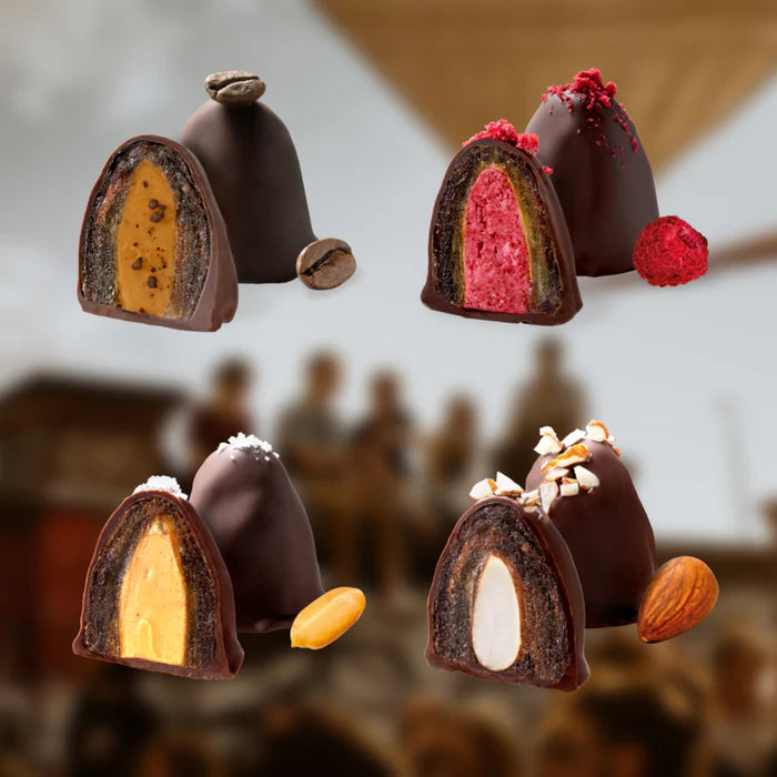 Dattelpralinen: 4er Mixpack (Bio)