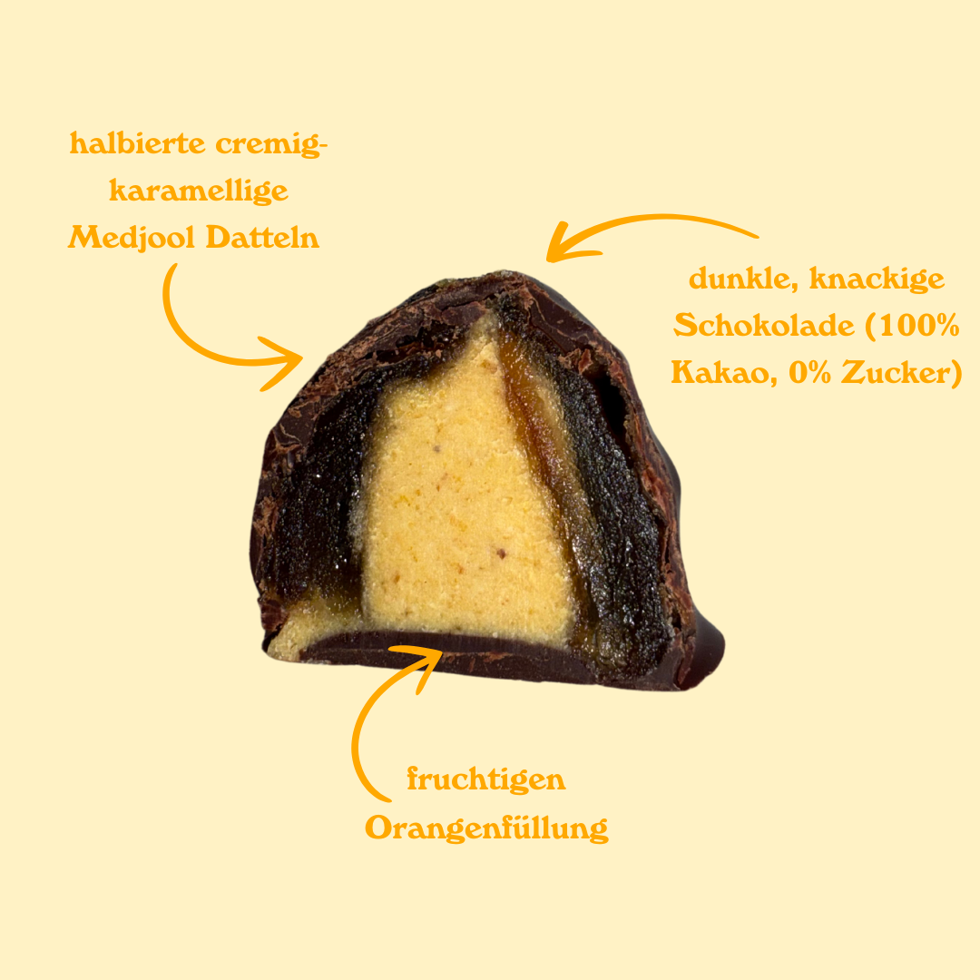 Dattelpralinen: Volcanic Orange (Bio)