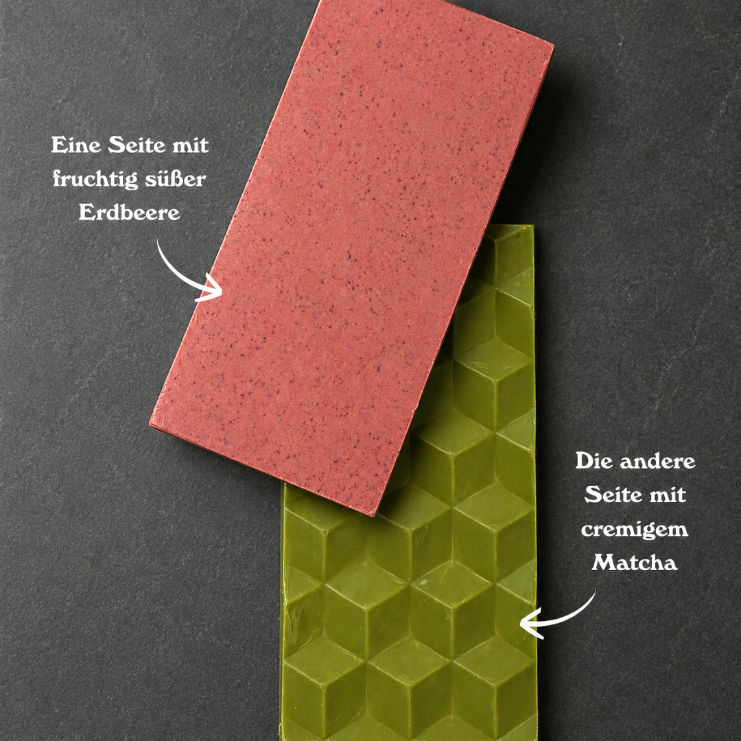Schokolade des Monats: Matcha Strawberry (Bio)