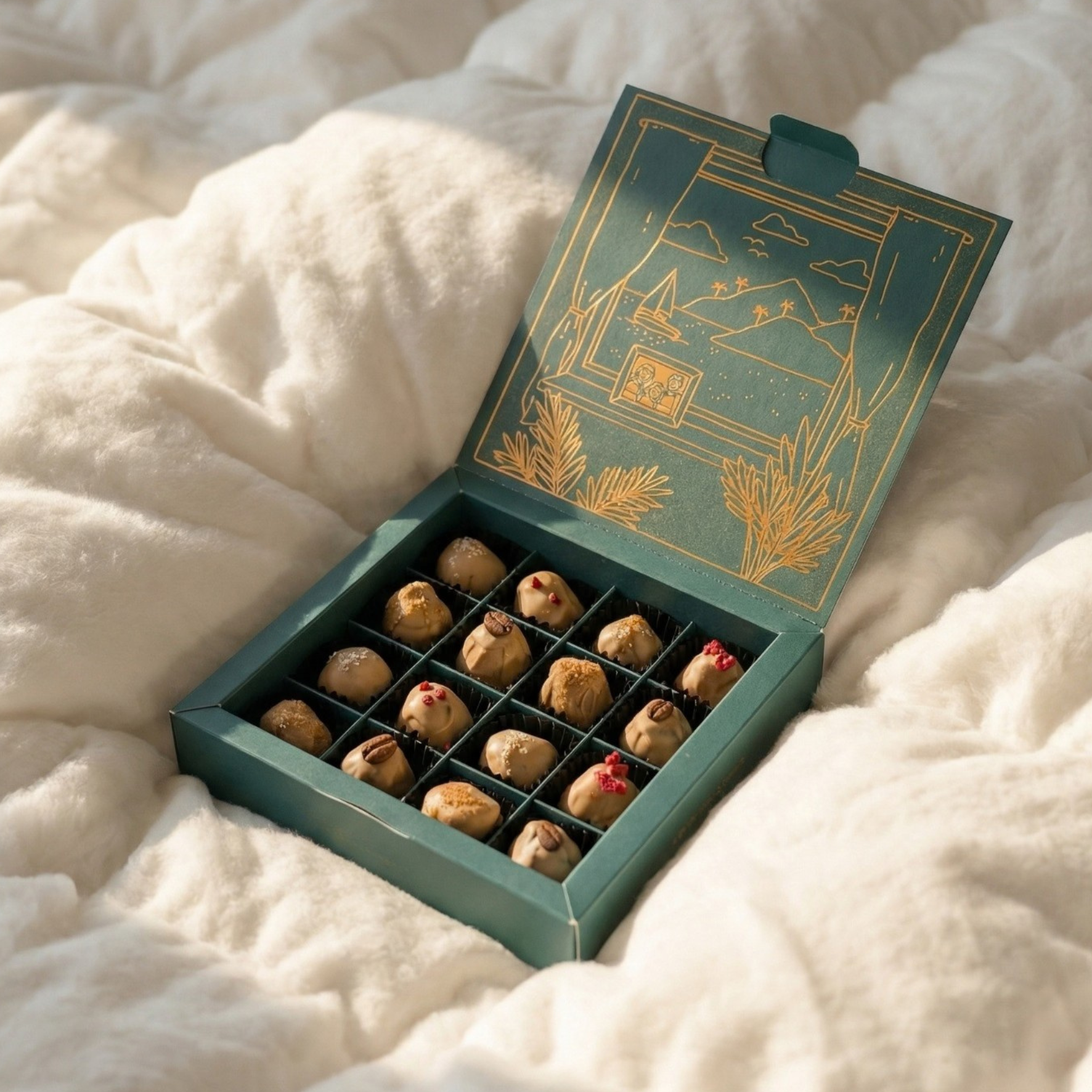 Dattelpralinen: White Choco Mix (Bio)